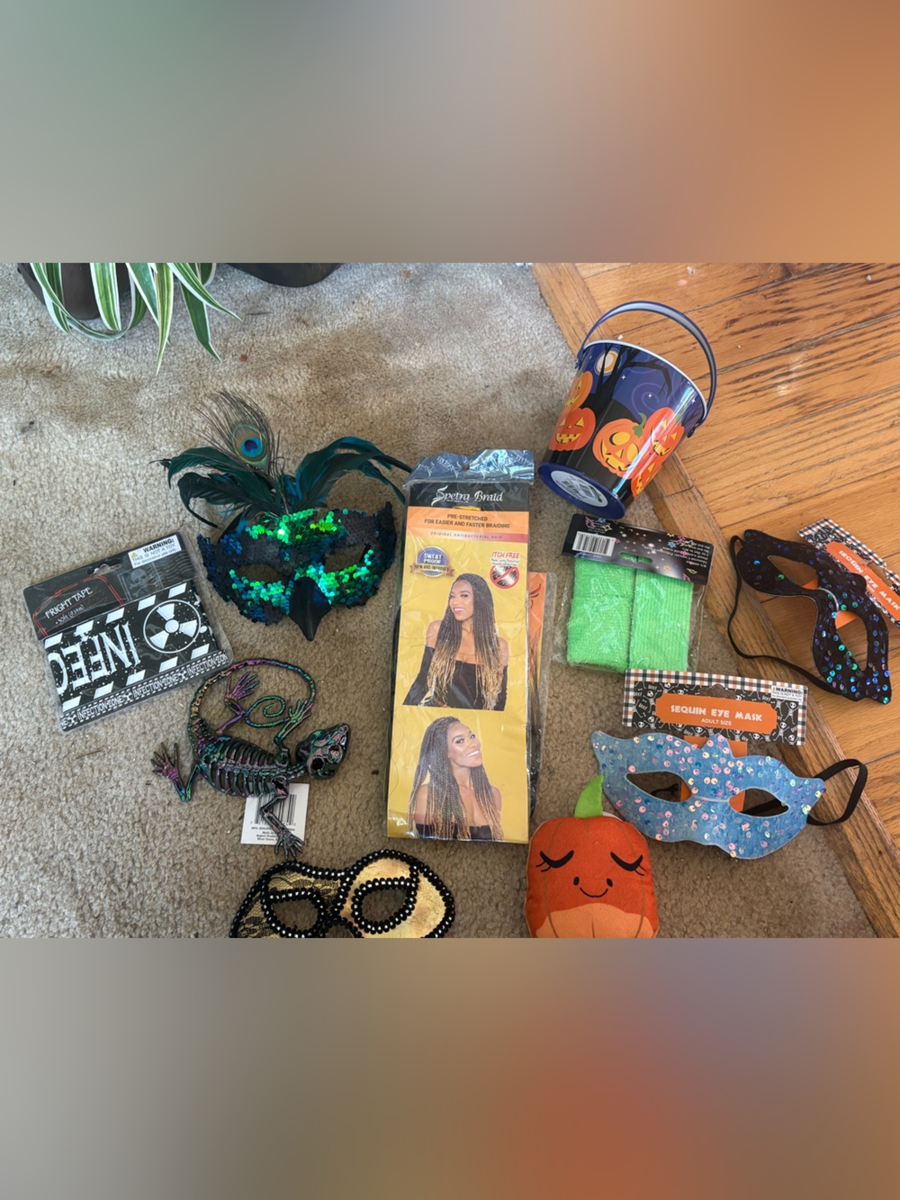 Huge Halloween bundle! Masks/decor/dog toy/ & more! All new!